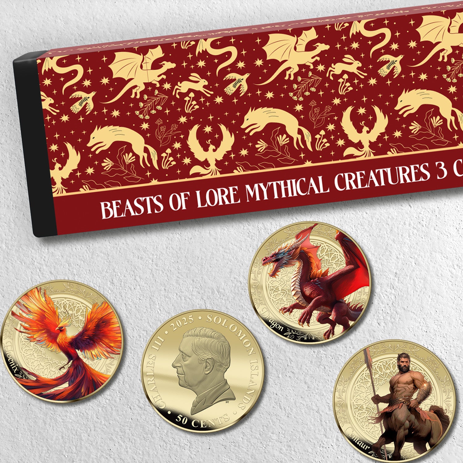 2025 Mythical Creatures Limited Edition Gold Plated Box Set