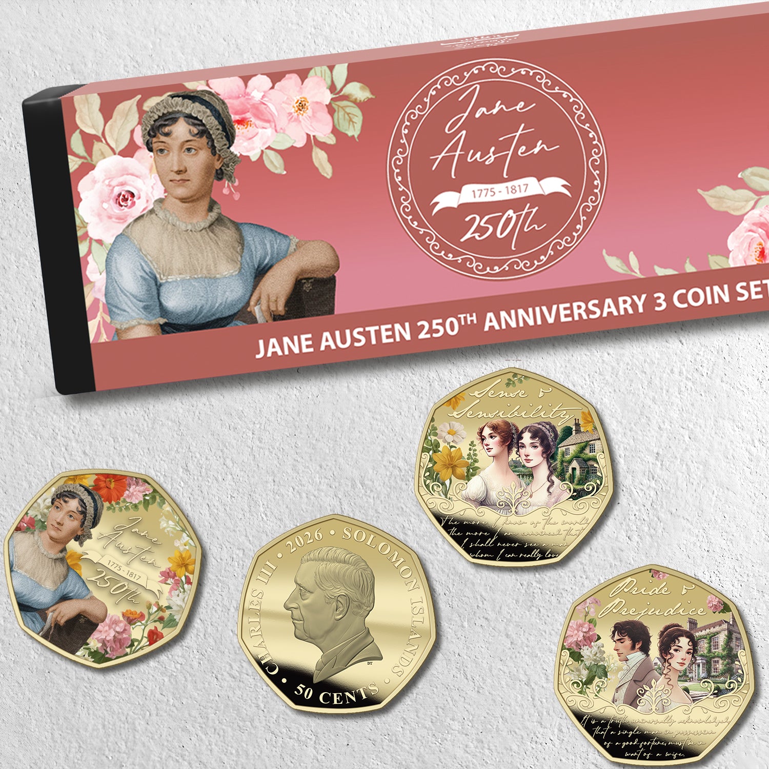 Jane Austen 250th Anniversary 2026 Limited Edition Box Set