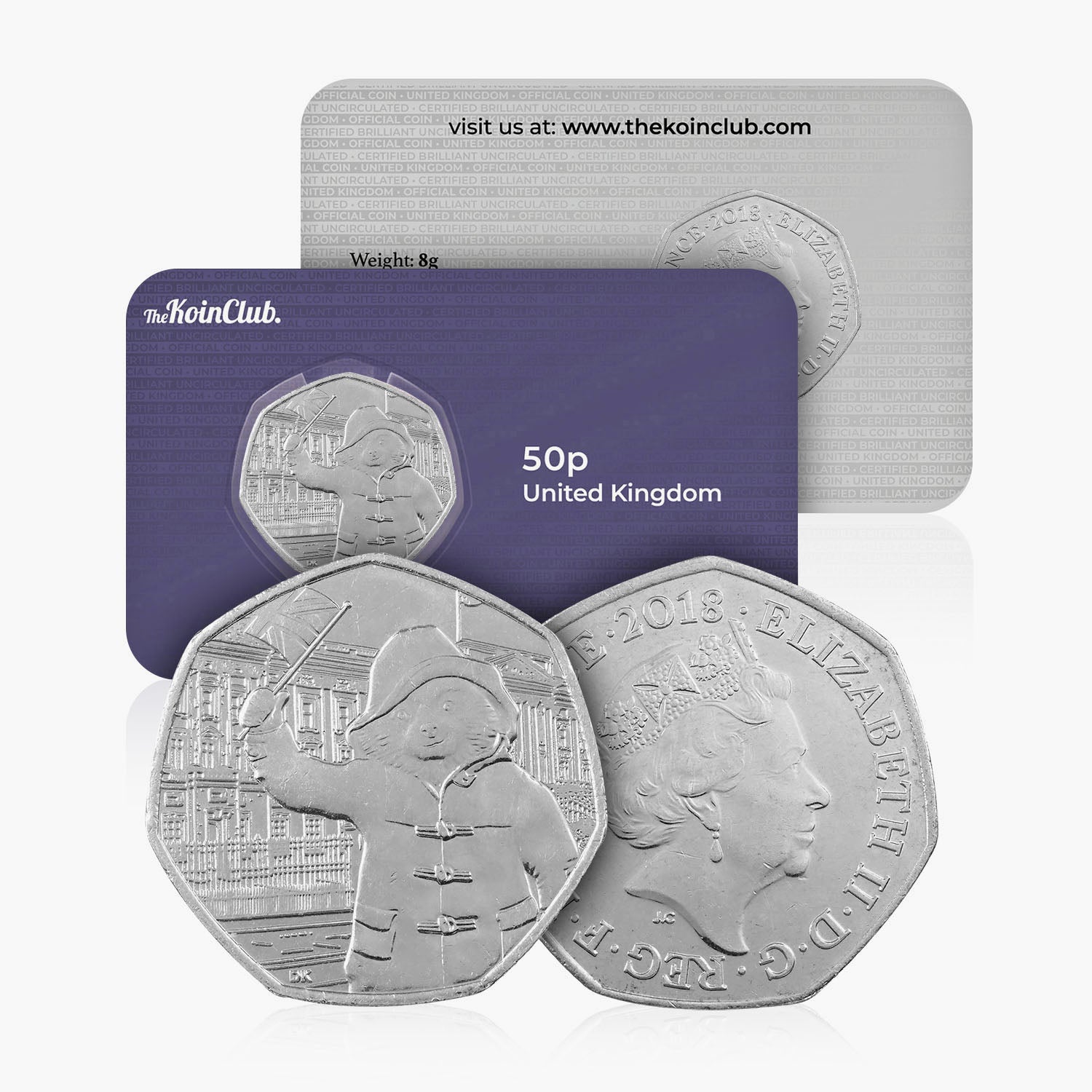 2018 Circulated Paddington Bear series - Paddington at Buckingham Palace 50p coin