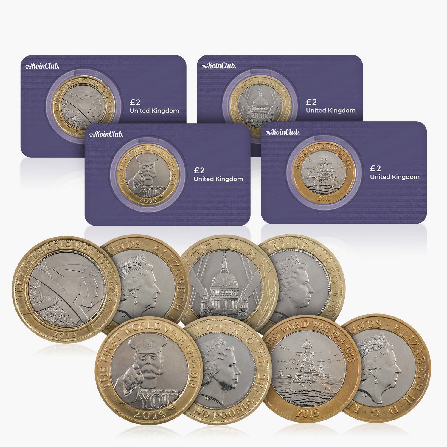 Britain at War UK £2 set