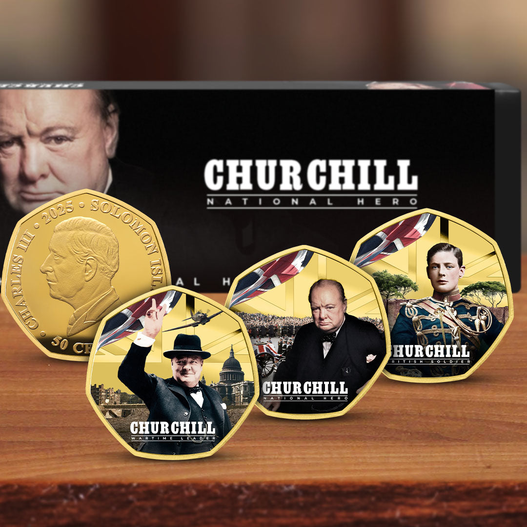 Sir Winston Churchill 60th Anniversary 2025 Gold Plated Box Set Edition
