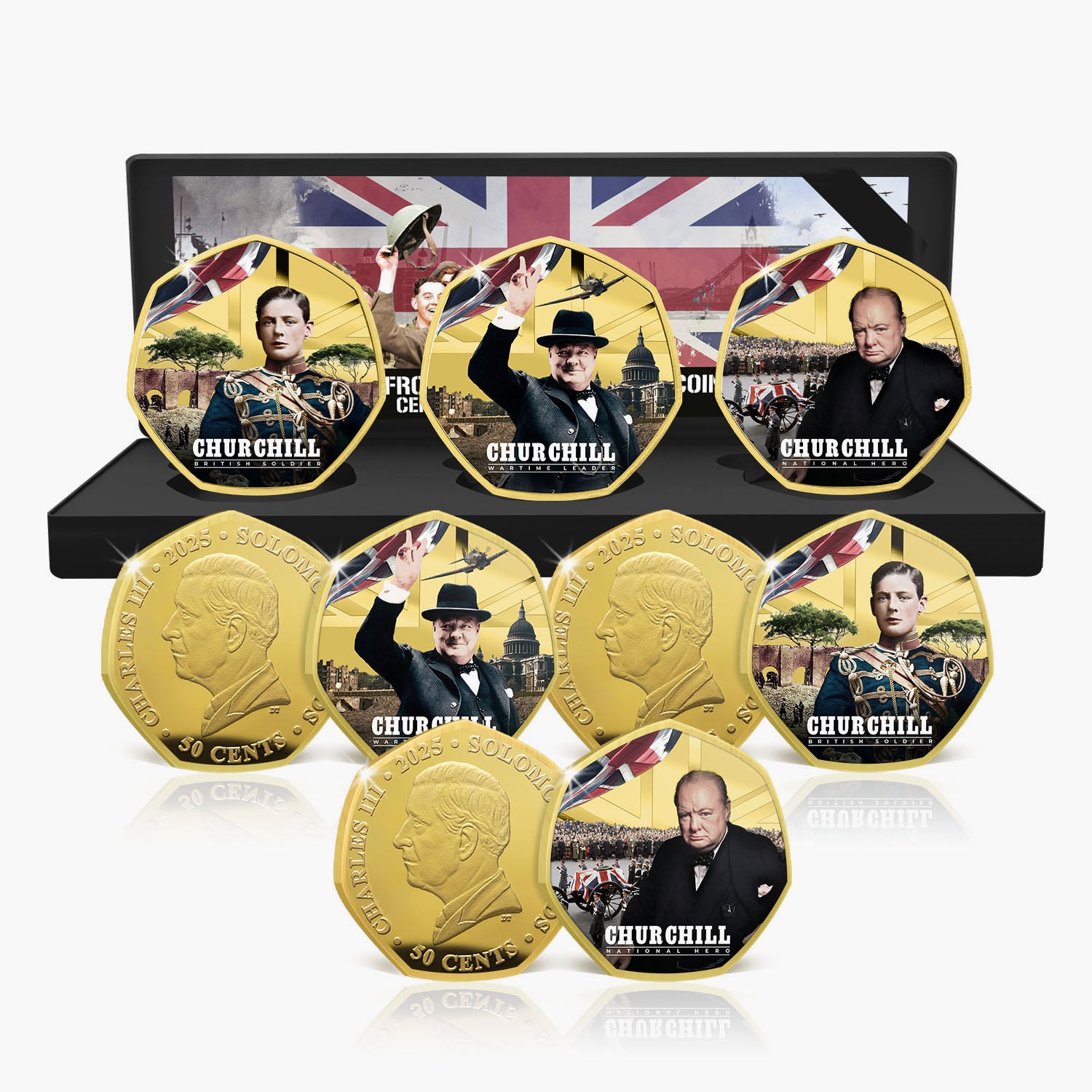 Sir Winston Churchill 60th Anniversary 2025 Gold Plated Box Set Edition