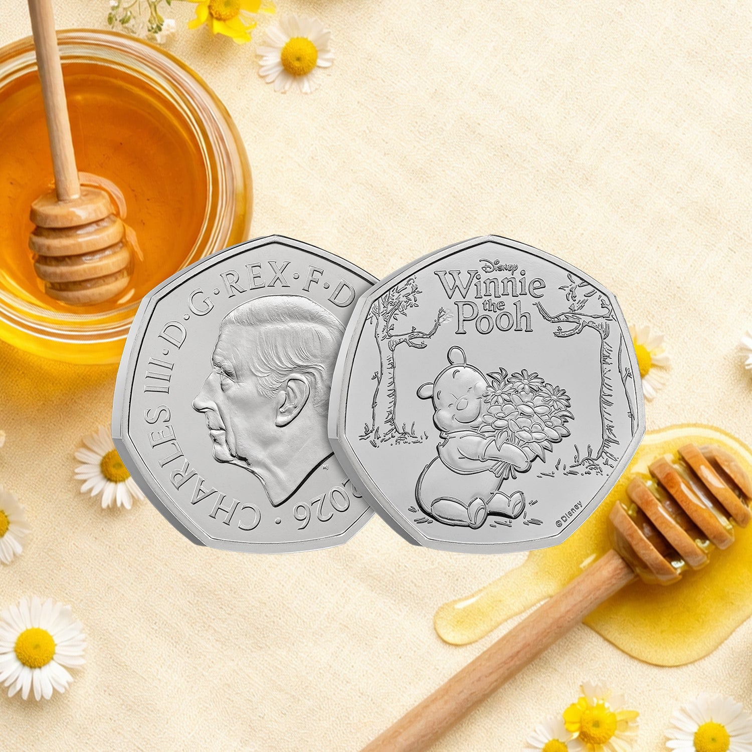 100th Anniversary of Winnie The Pooh 2026 Kindness UK 50p BU Coin