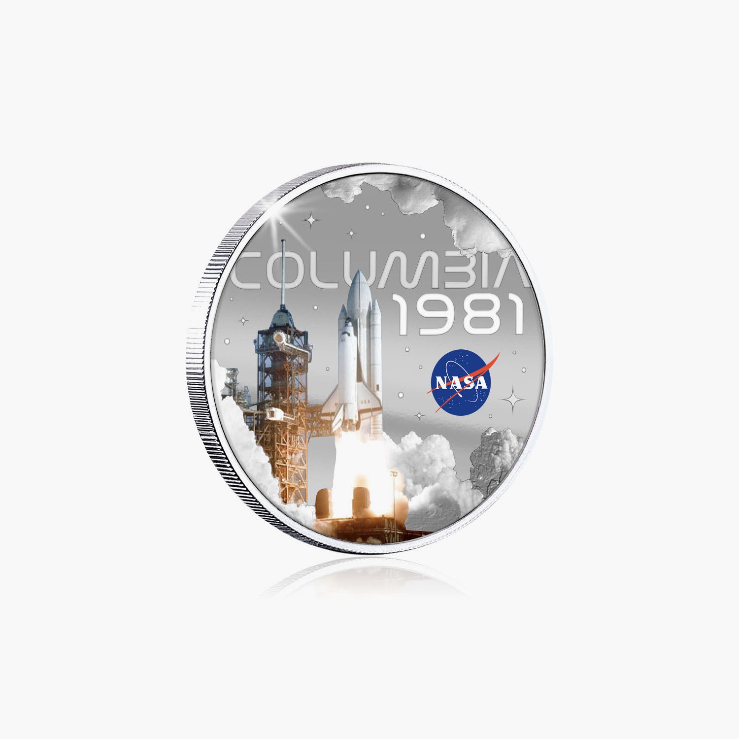 NASA 2023 Columbia 50mm Silver-plated Coin