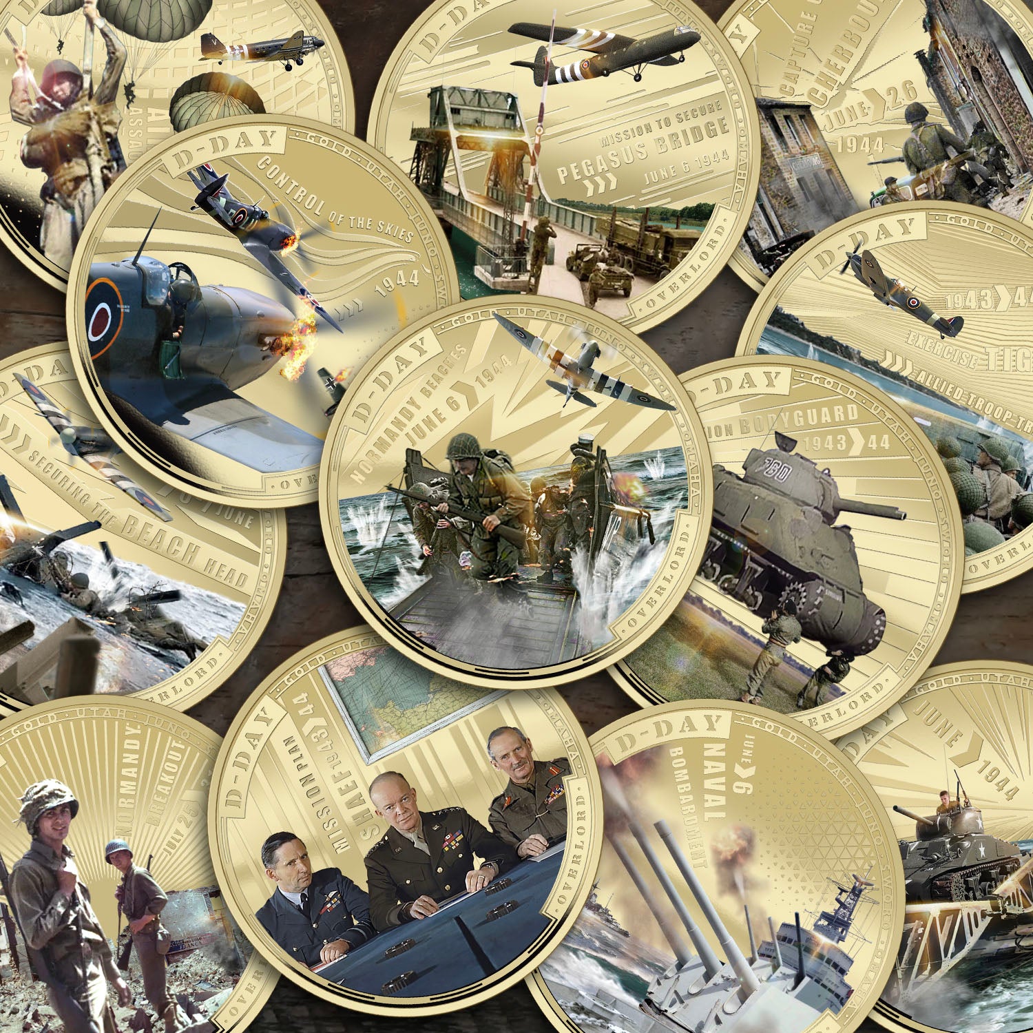 D-Day 80th Anniversary 2024 Coin Complete Collection