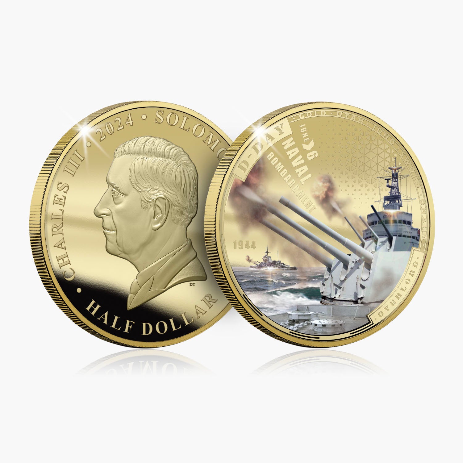D-Day 80th Anniversary 2024 Coin Series - Naval Bombardment