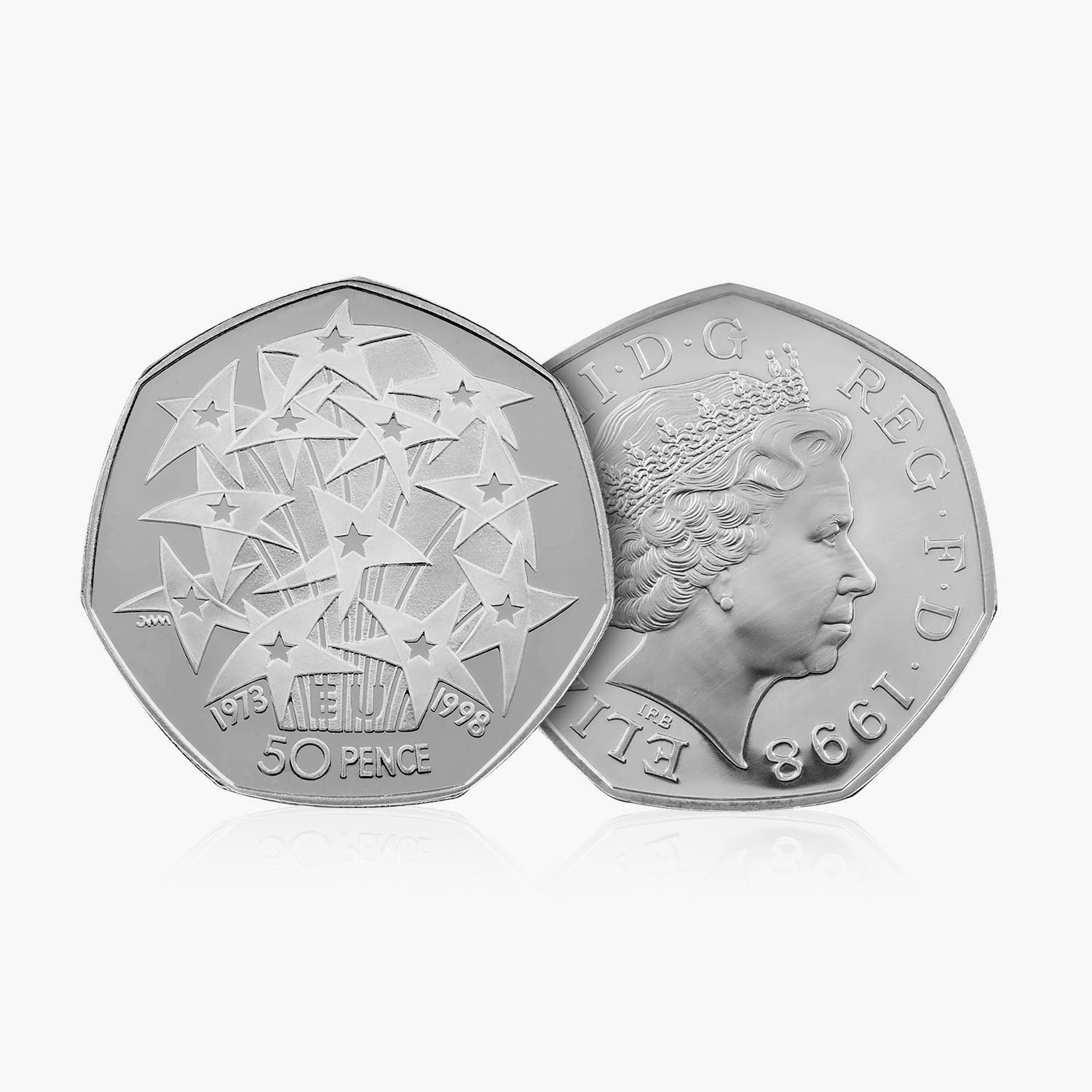 1998 Circulated EU Presidency 25th Anniversary 50p Coin