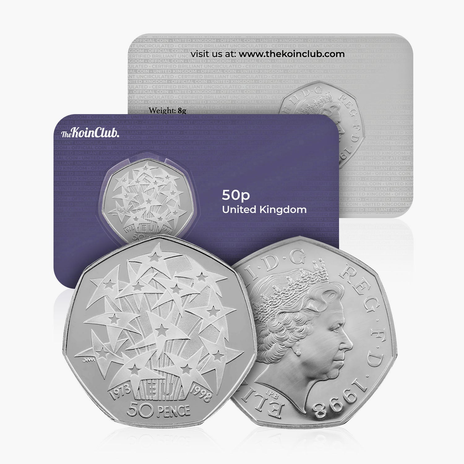 1998 Circulated EU Presidency 25th Anniversary 50p Coin