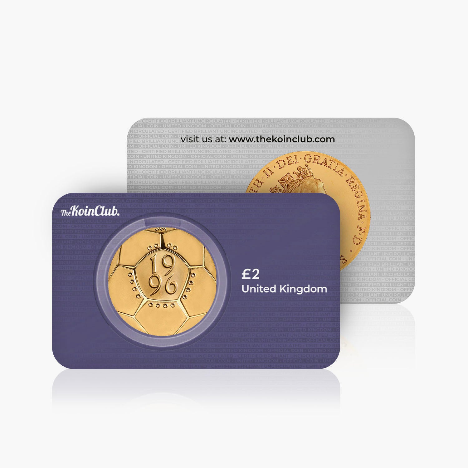 EURO '96 Celebración del Fútbol 1996 Reino Unido £2 Moneda