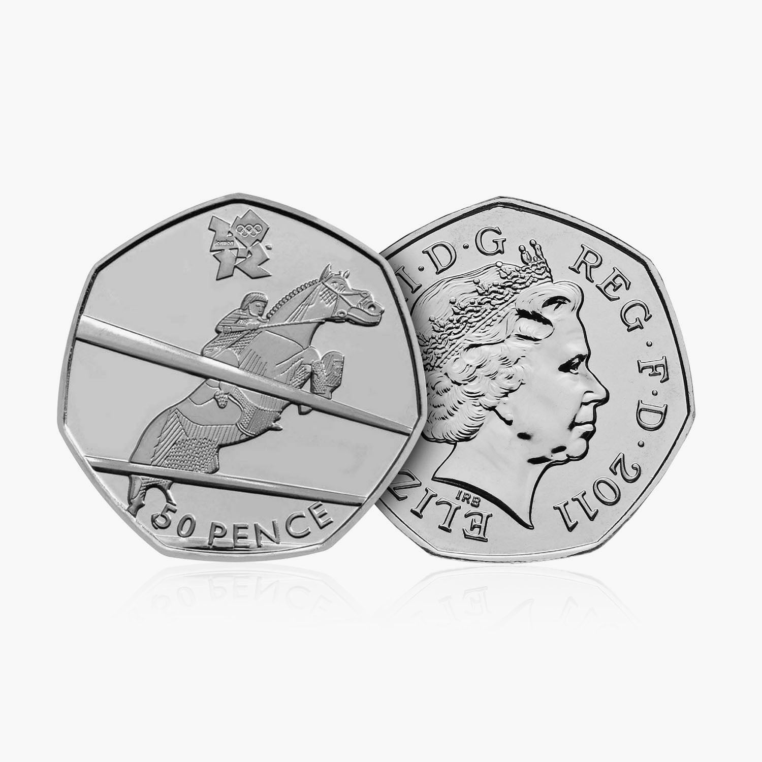 2011 Circulated Olympics - Equestrian 50p Coin