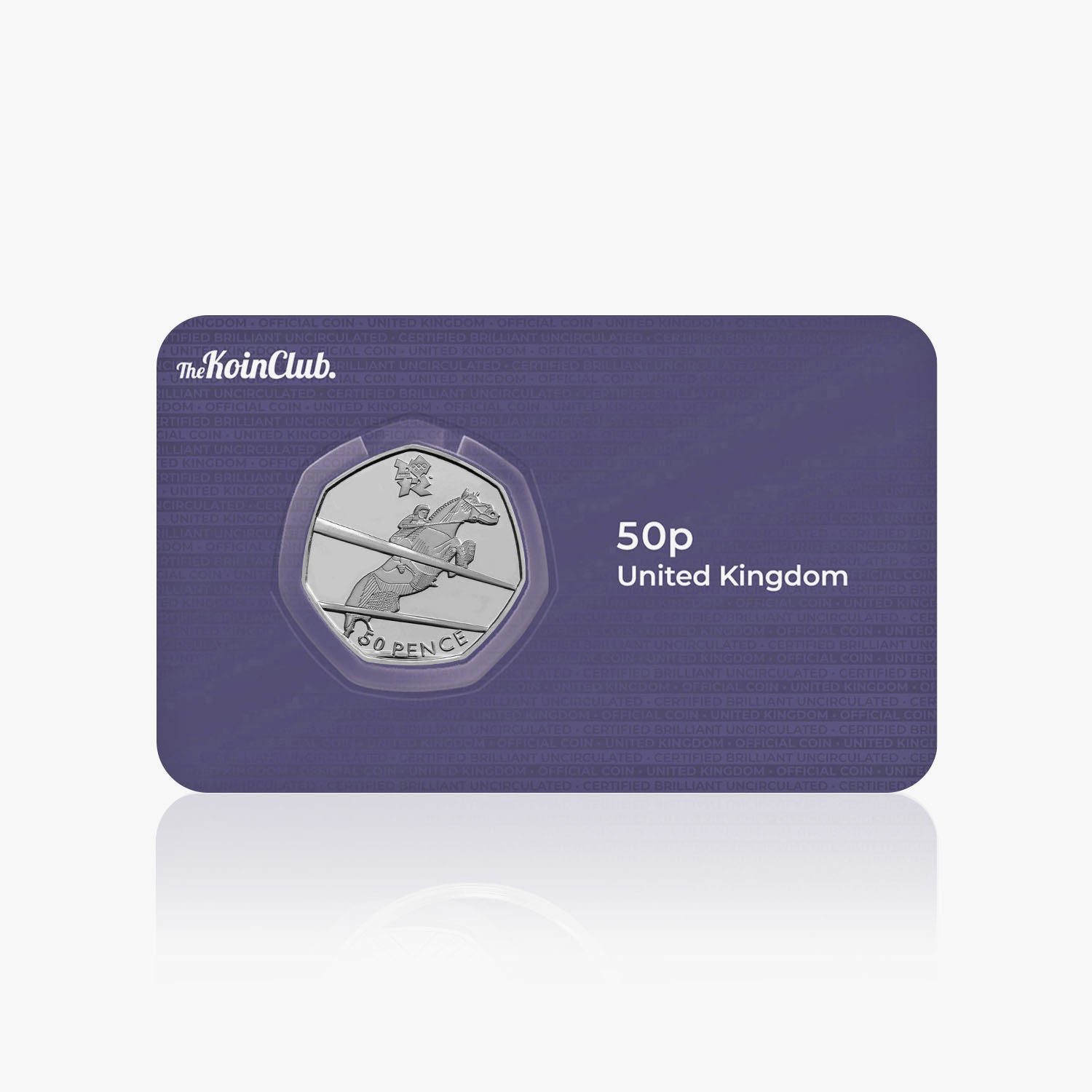 Juegos Olímpicos circulados 2011 - Moneda ecuestre de 50 peniques