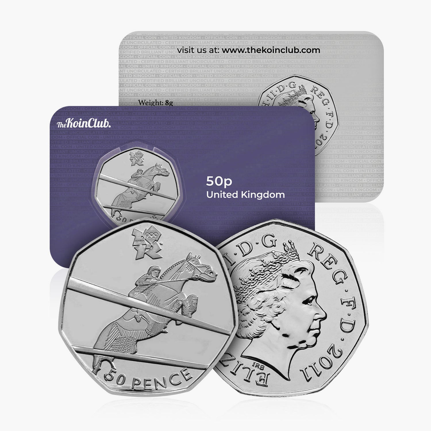 2011 Circulated Olympics - Equestrian 50p Coin