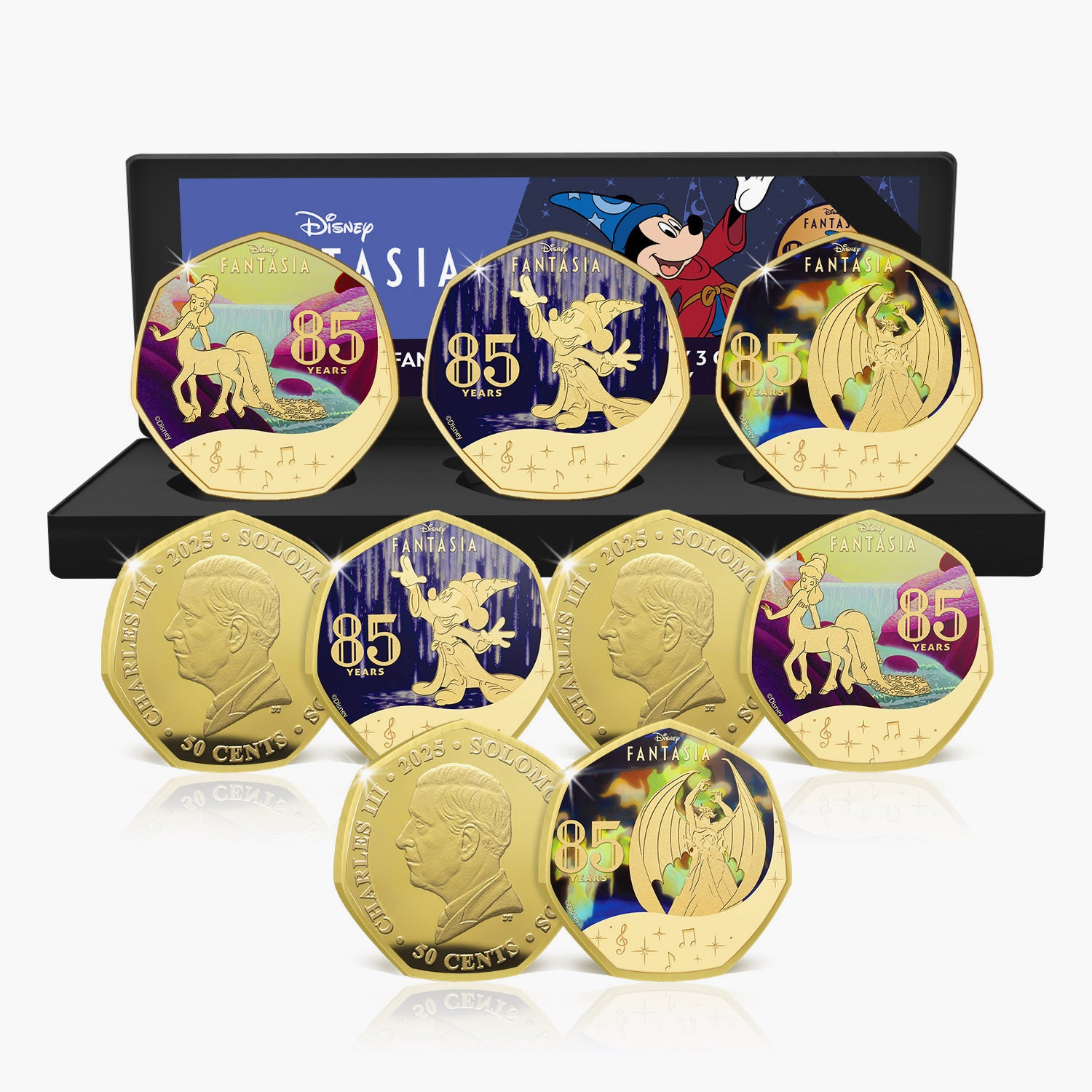 2025 Fantasia 85th Anniversary Coin Set | Disney Gold Plated