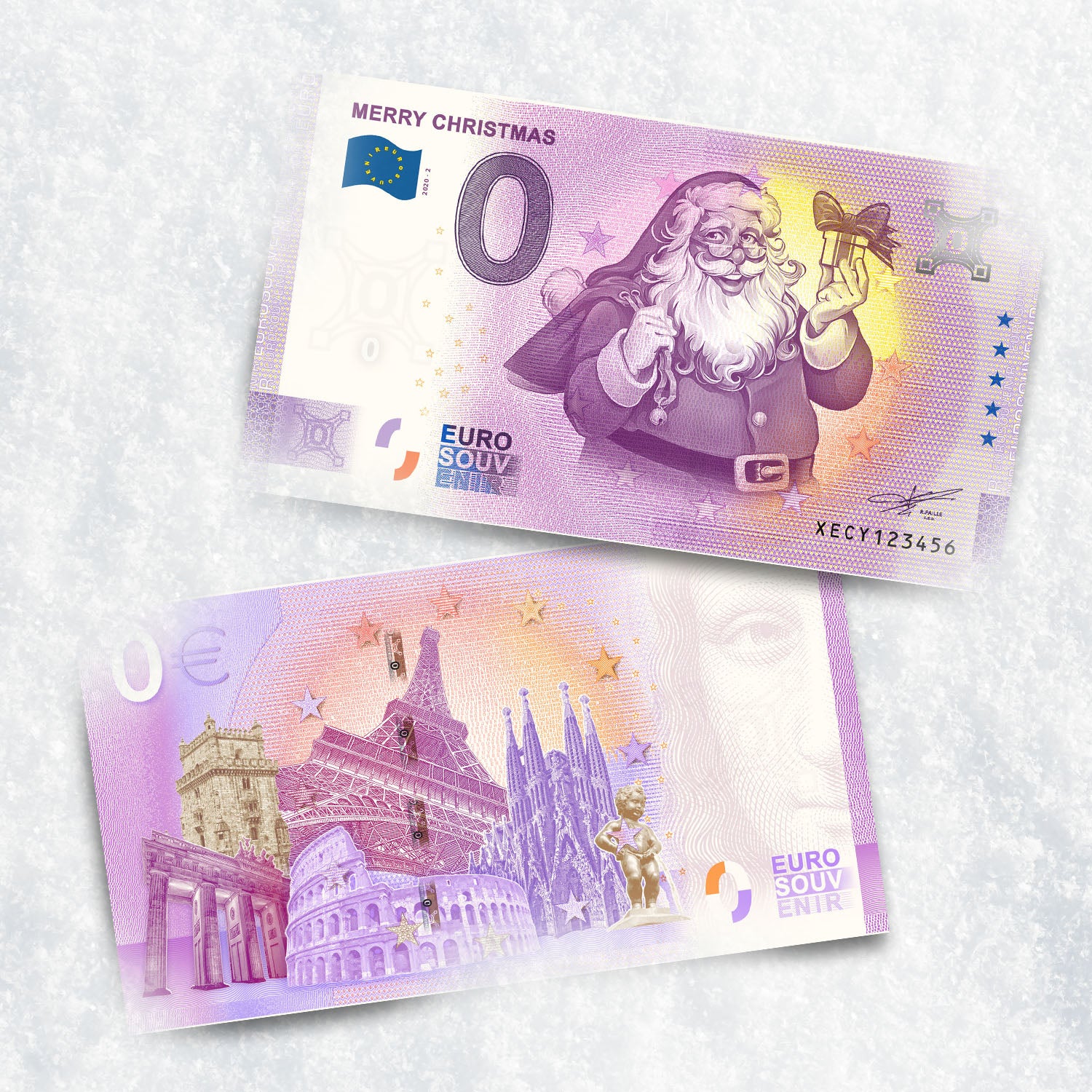 Santa Claus €0 Christmas Banknote
