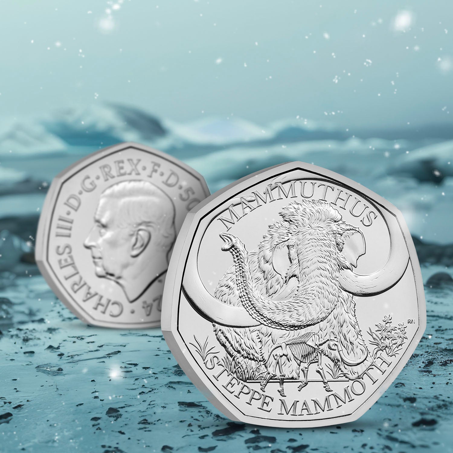 Ice Age Giants - Steppe Mammoth 2024 50p Coin