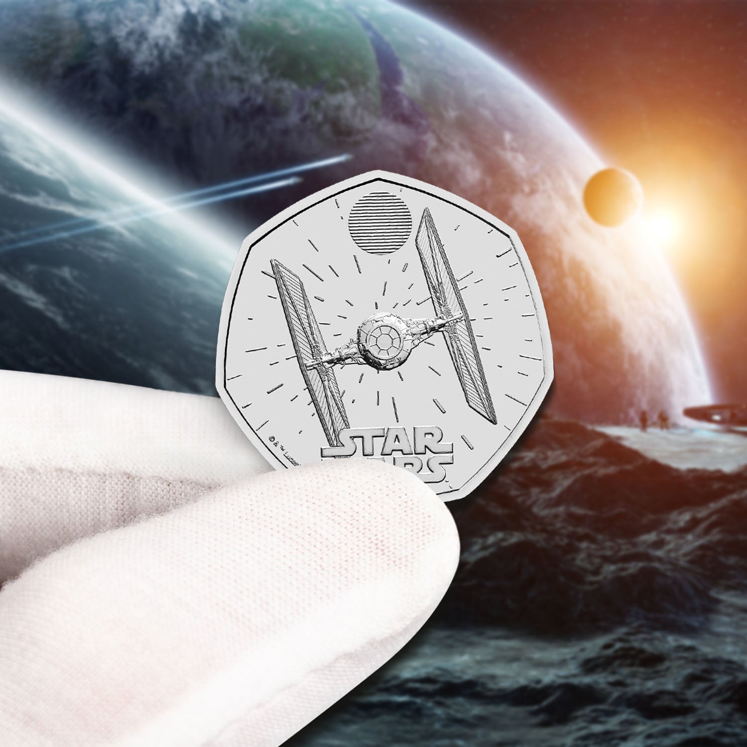 Star Wars 2024 50p UK Coin - Tie Fighter