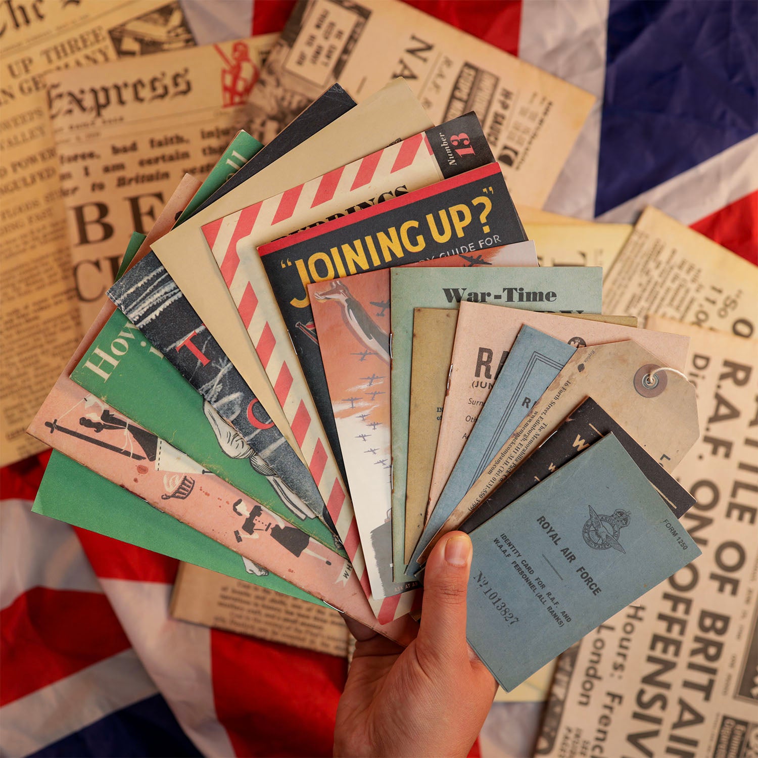 WWII Newspaper and Memorabilia Collector Set