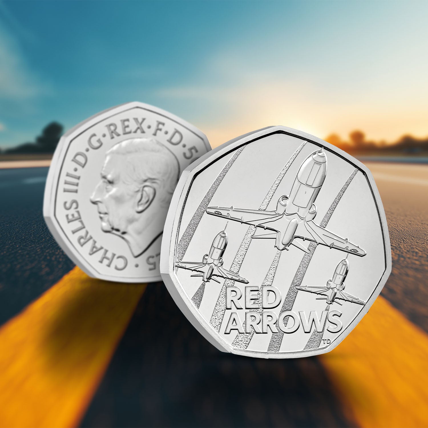 2025 Red Arrows UK 50p Coin