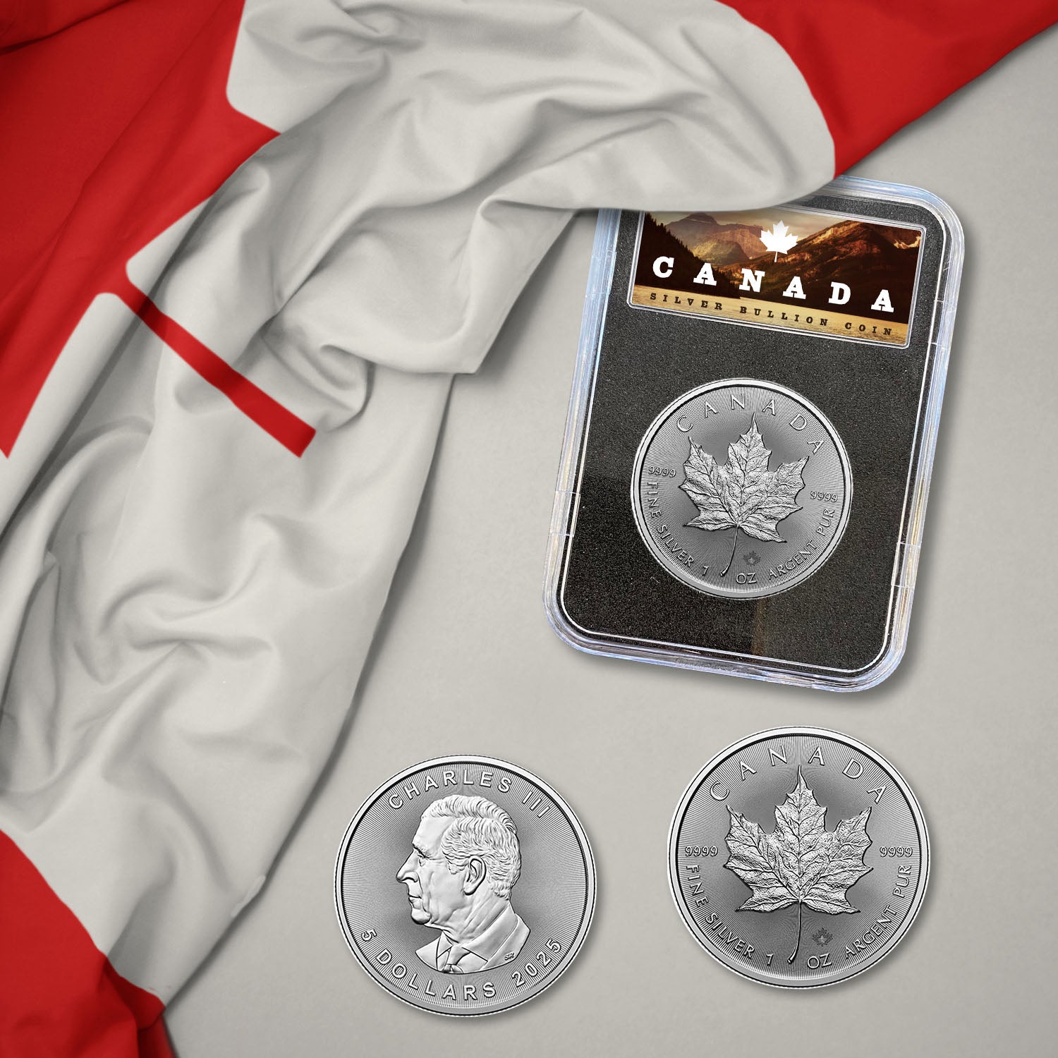 60 Years of the Maple Leaf 2025 1oz Solid Silver Canadian Coin