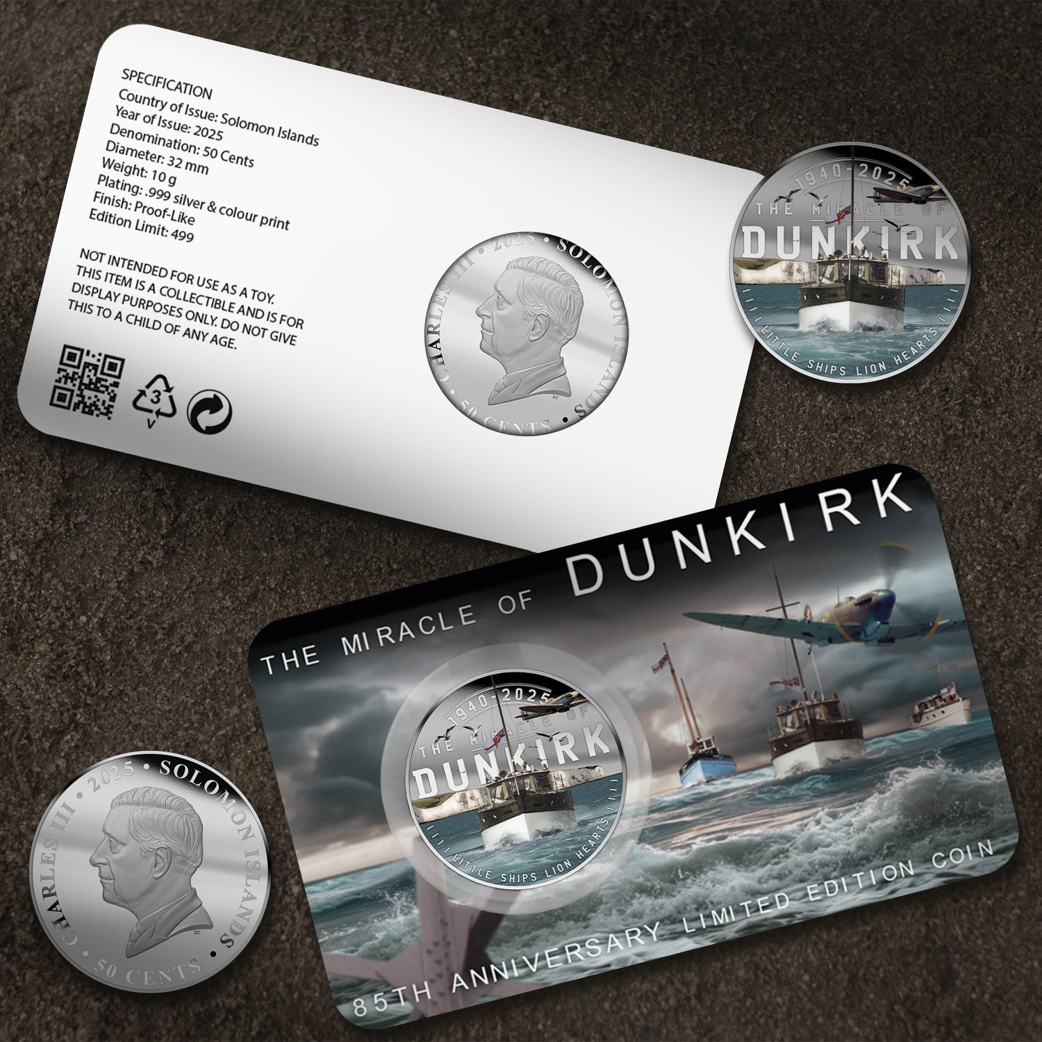 Dunkirk 85th Anniversary Silver Plated 2025 BU Coin