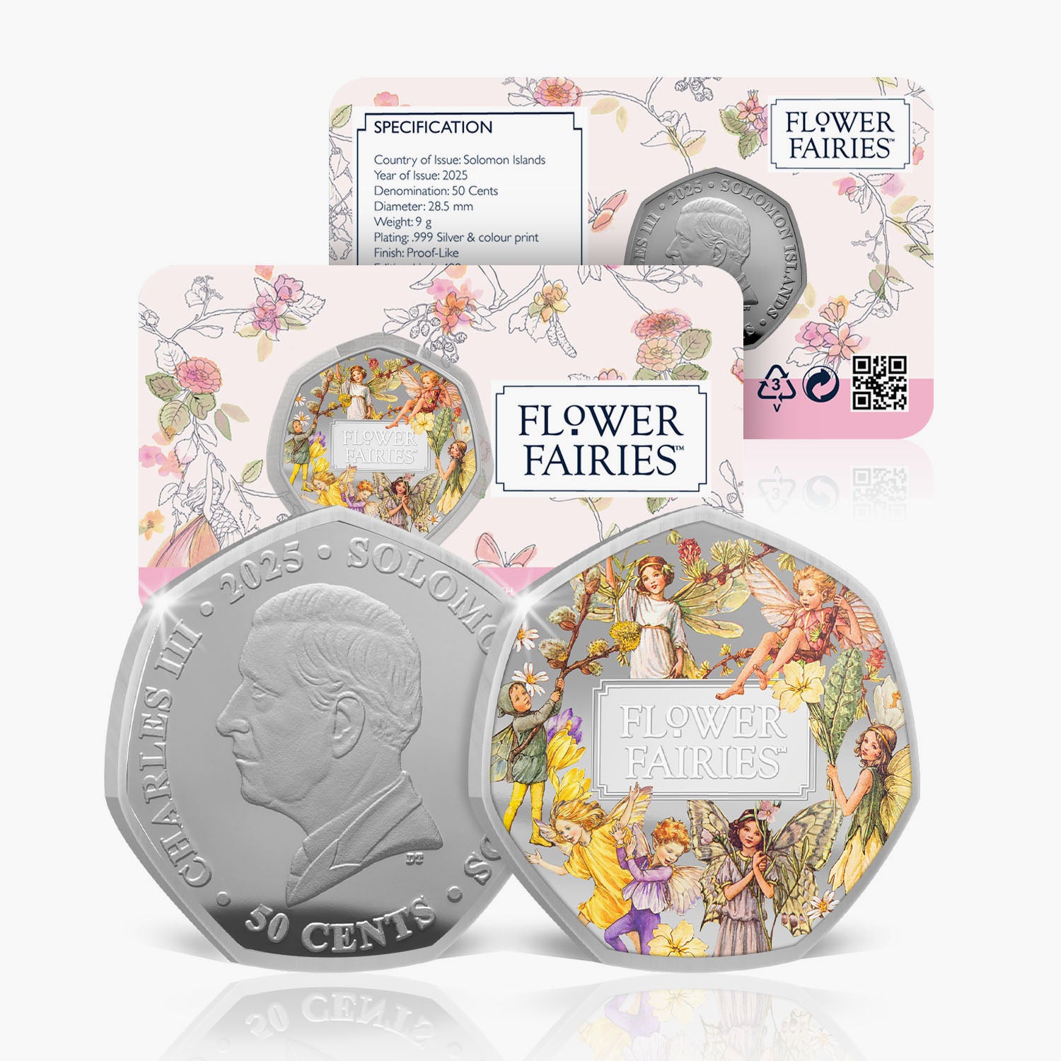 Flower Fairies of the Spring 100th Anniversary Silver Plated 2025 BU Coin