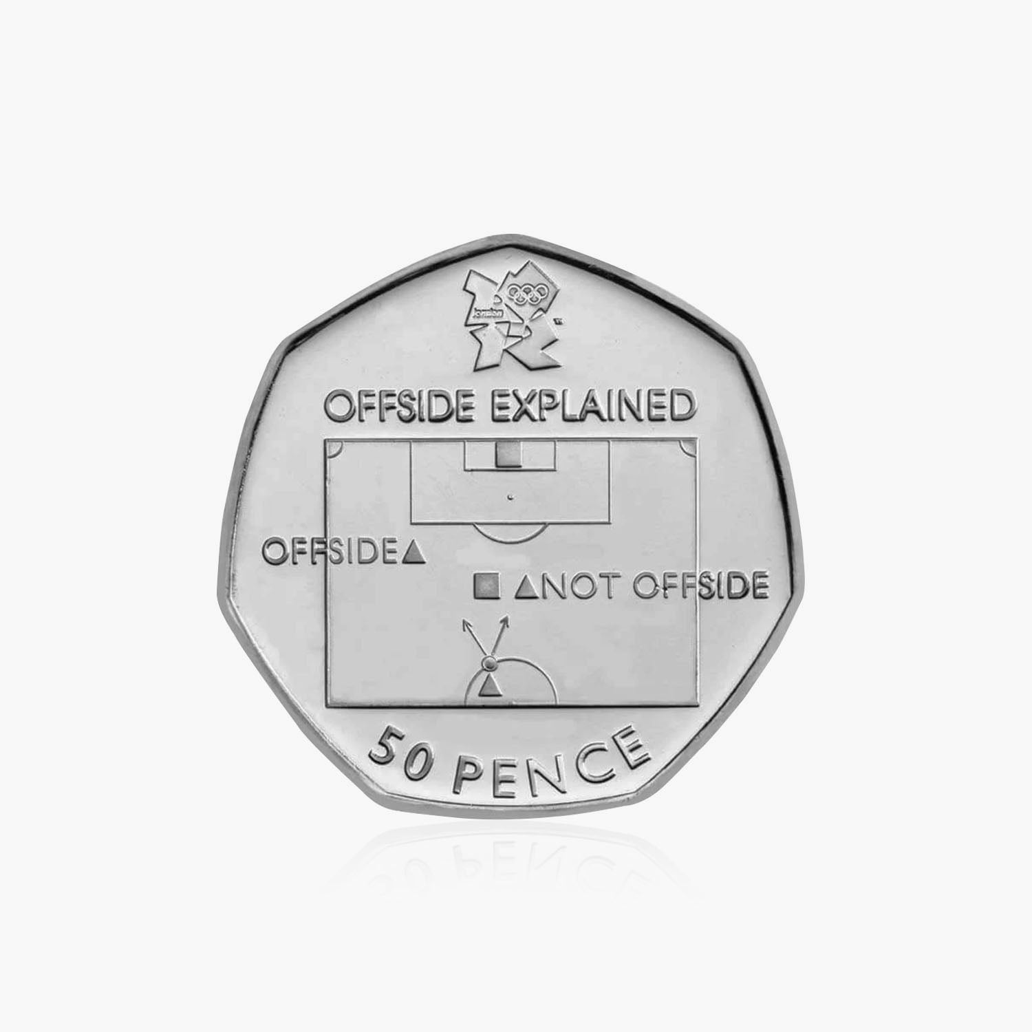 Juegos Olímpicos circulados 2011 - Moneda de fútbol de 50 peniques