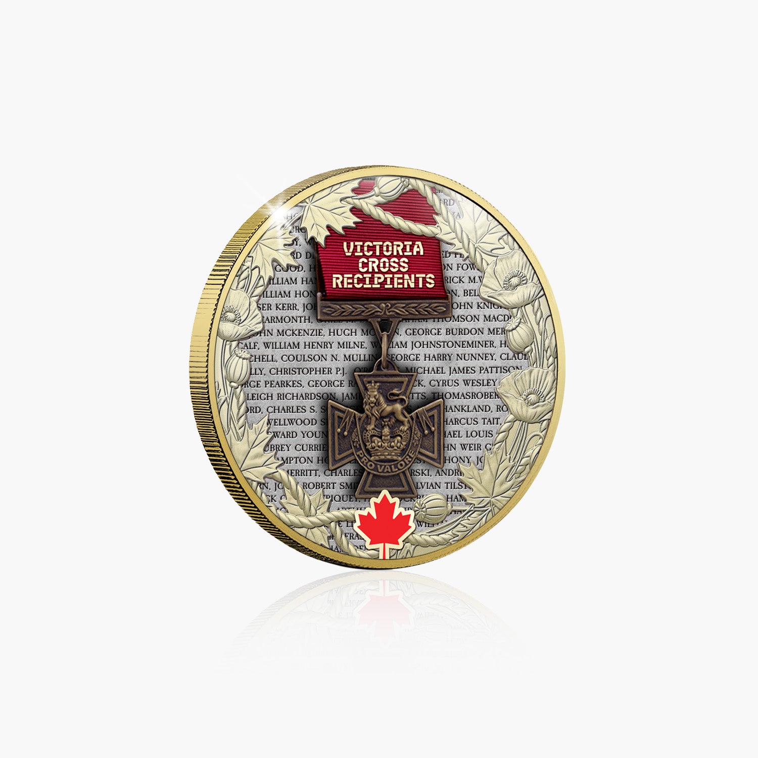 Canadian Legacy of Valour - Victoria Cross Recipients Gold Plated Coin