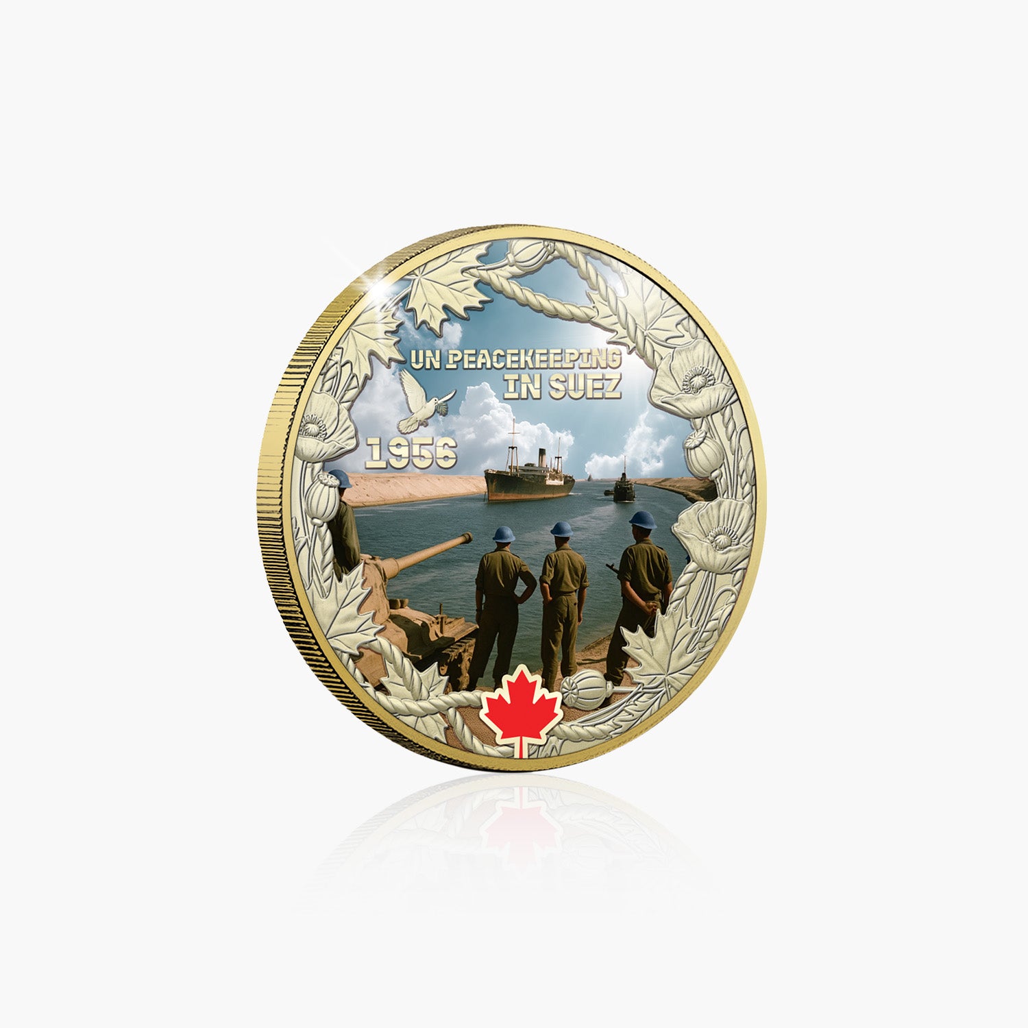 Canadian Legacy of Valour - Unpeacekeeping in Suez Gold Plated Coin