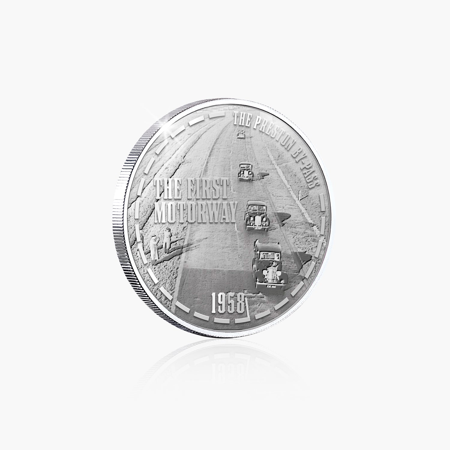 Great British Achievements First Motorway Silver Plated BU Commemorative