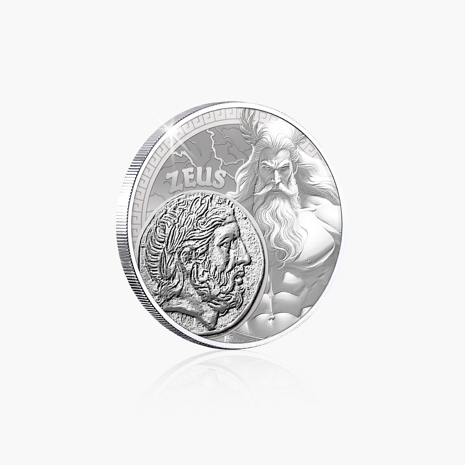 2025 Legends of Olympus Zeus Silver Plated BU Coin