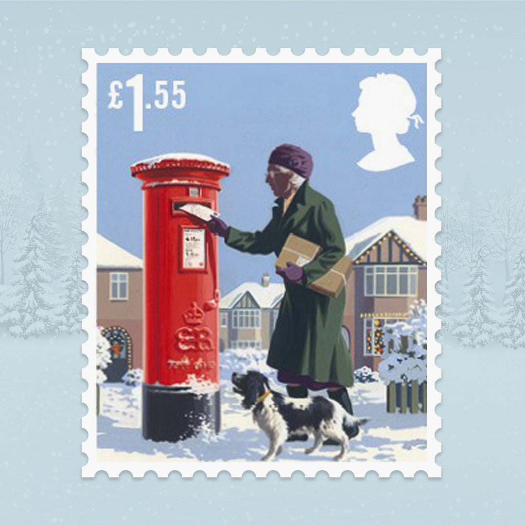 2018 Christmas Postbox Stamp Collector Card