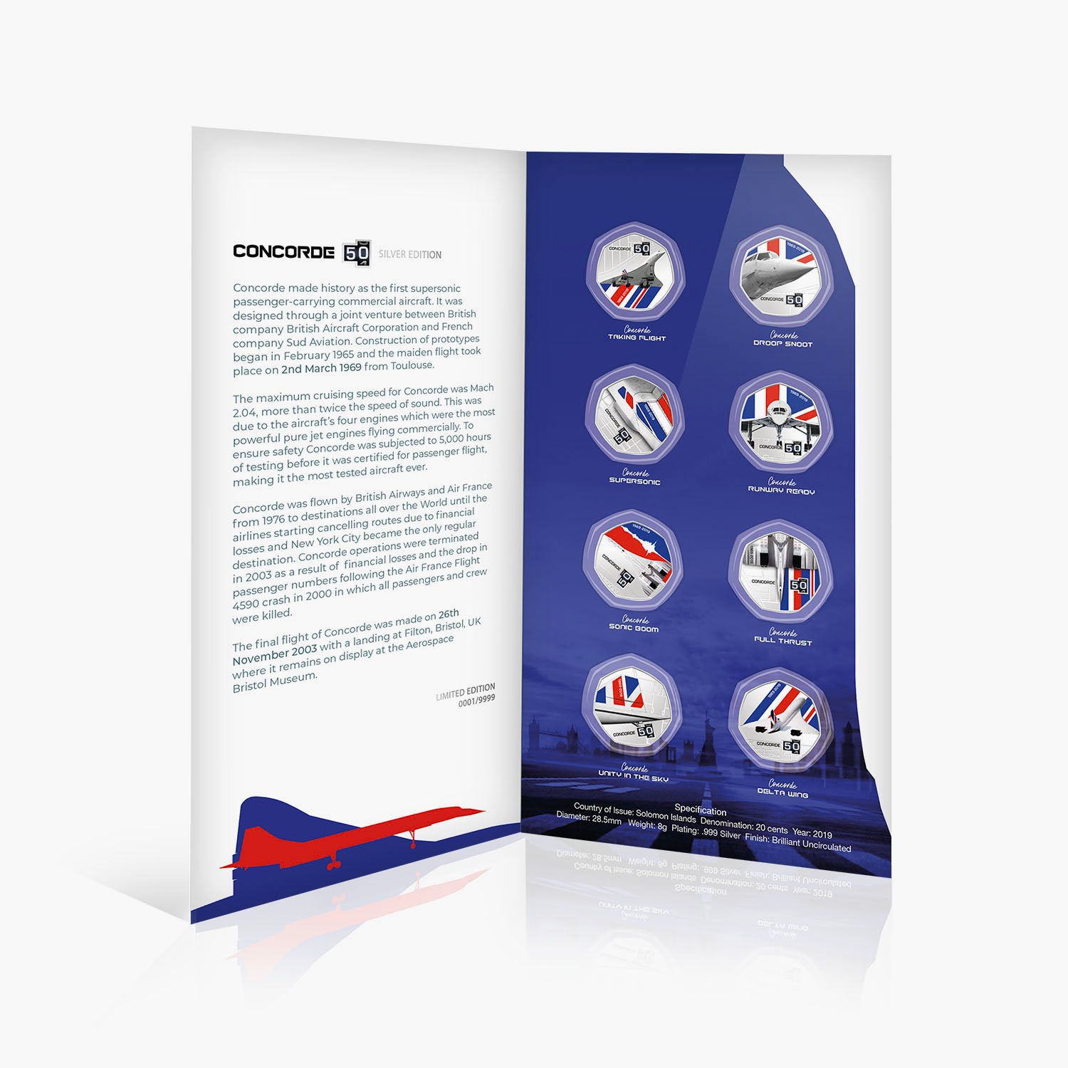 Concorde 50th Anniversary Complete BU Coin Collection