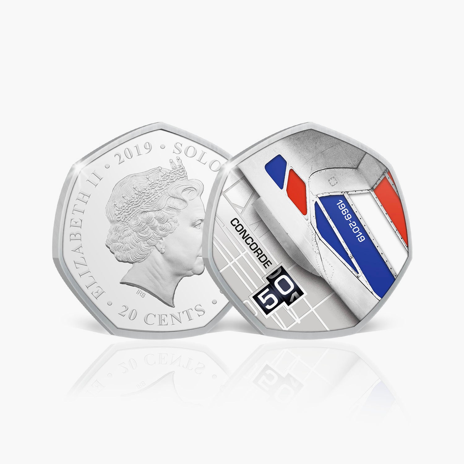 Collection complète de pièces de monnaie BU du 50e anniversaire de Concorde