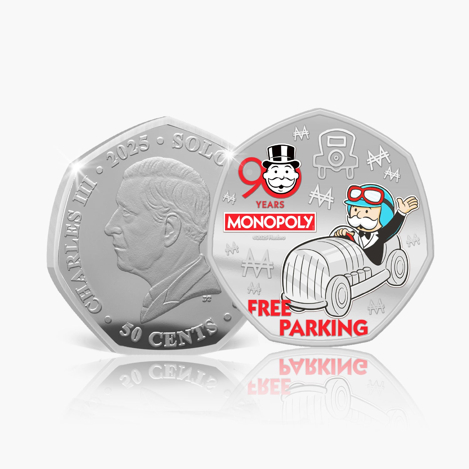Monopoly 90th Anniversary 2025 Silver Plated Coin Pack