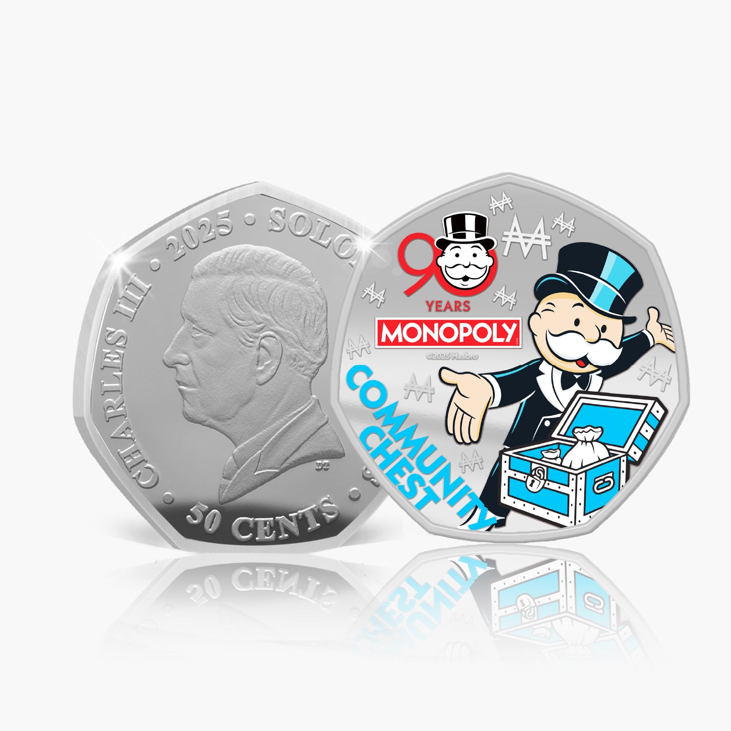 Monopoly 90th Anniversary 2025 Silver Plated Coin Pack
