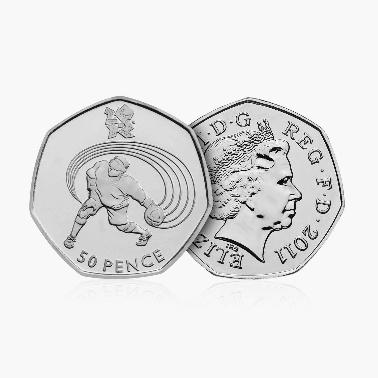 2011 Circulated Olympics - Goalball 50p Coin
