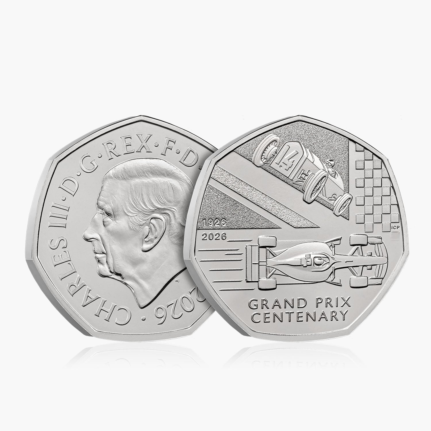 100 Years of the Grand Prix in Britain 2026 50p Coin