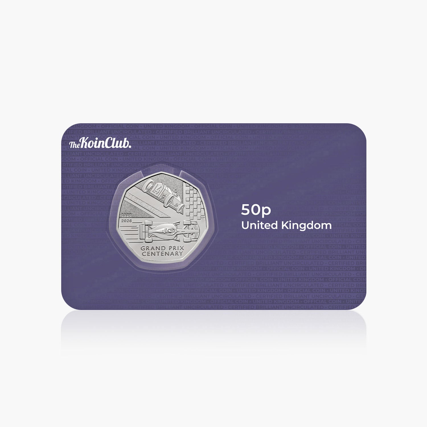 100 Years of the Grand Prix in Britain 2026 50p Coin