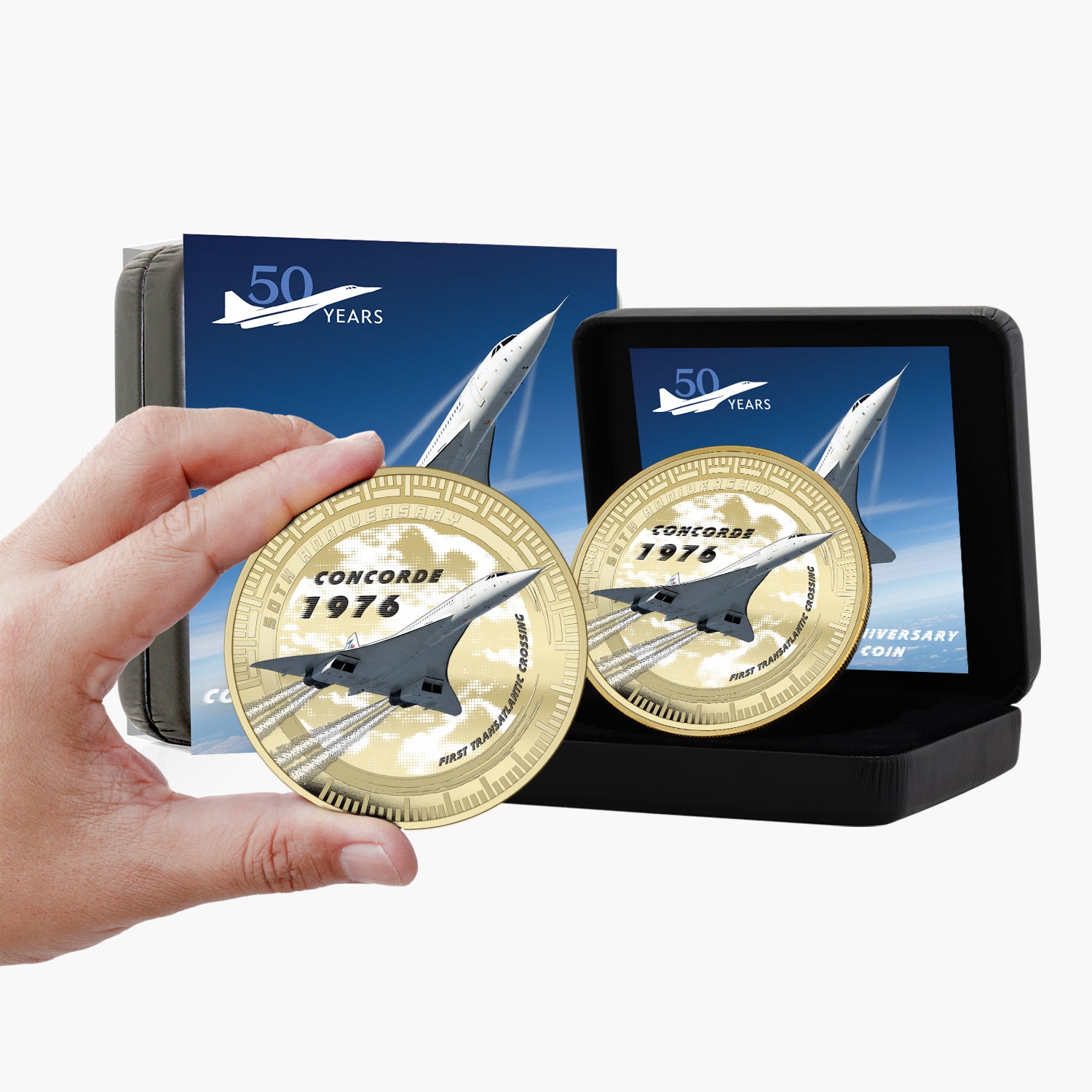 Concorde 50th Anniversary 2026 Super Size Gold Luxe Edition Coin