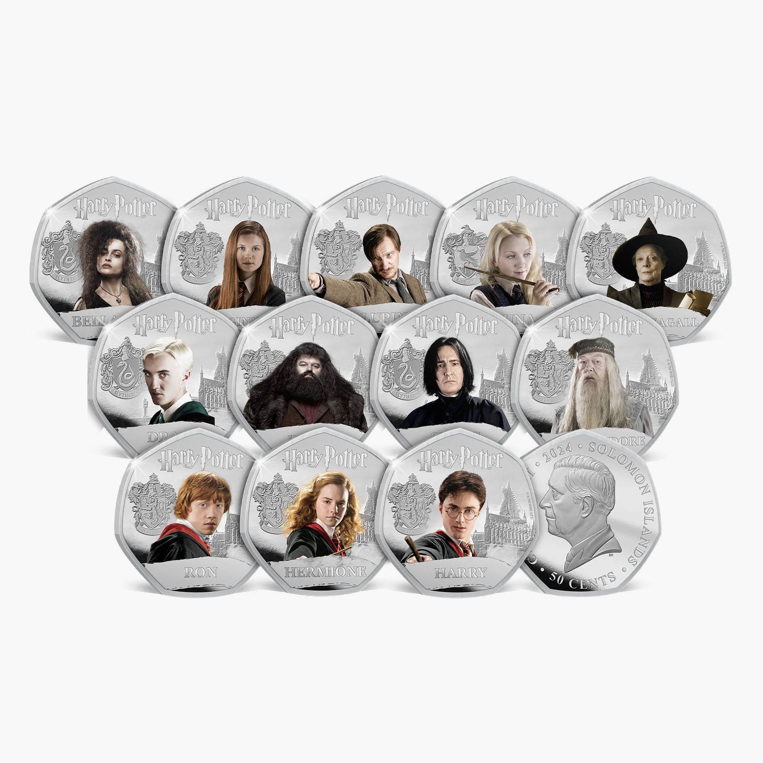 The Wizarding World of Harry Potter 2024 Complete Coin Collection