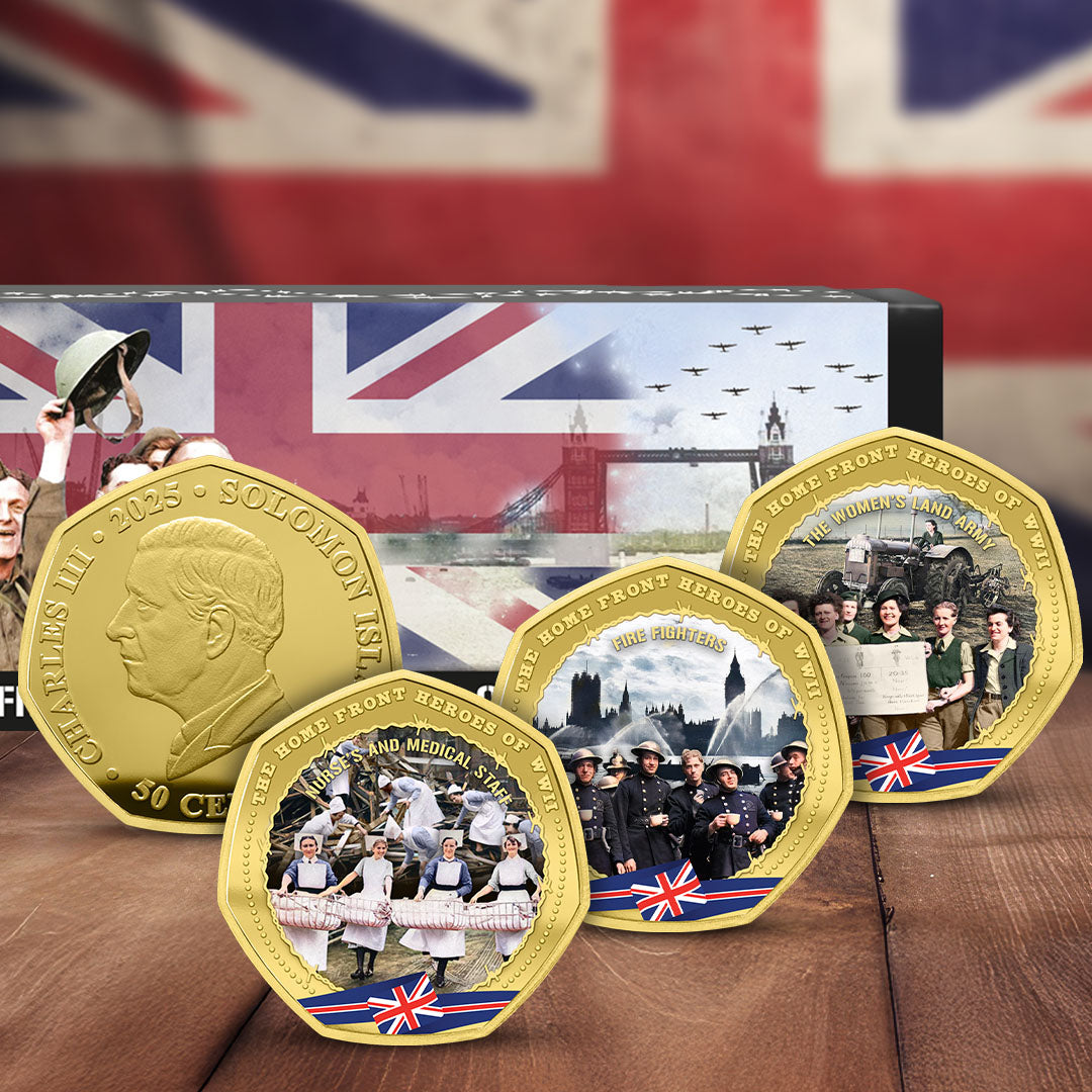 Home Front Heroes of WWII 2025 24 Carat Gold Plated Box Set Edition