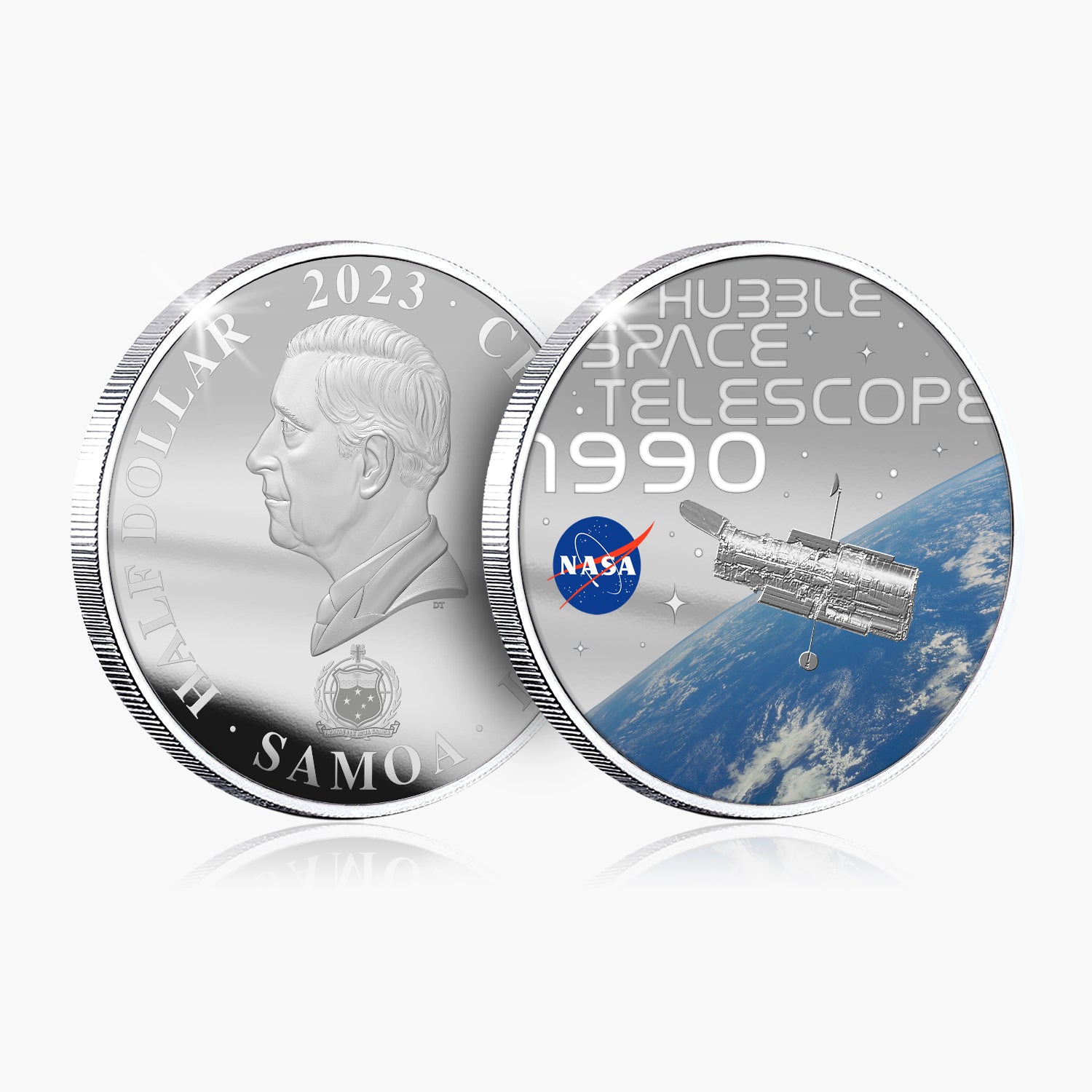 The Official History of NASA 2023 Hubble Space Telescope 50mm Coin