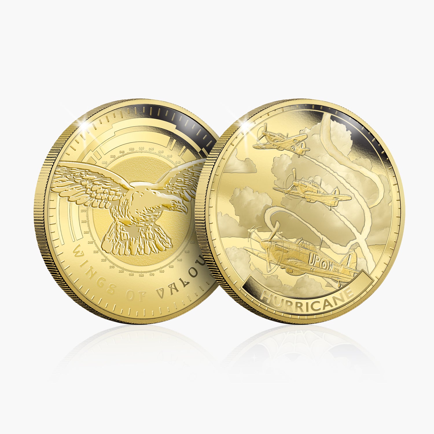 Wings of Valour Hurricane 24 Carat Gold Plated Commemorative