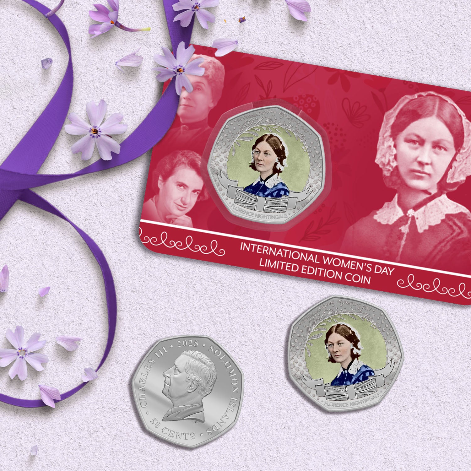 International Women's Day Silver Plated 2025 BU Coin