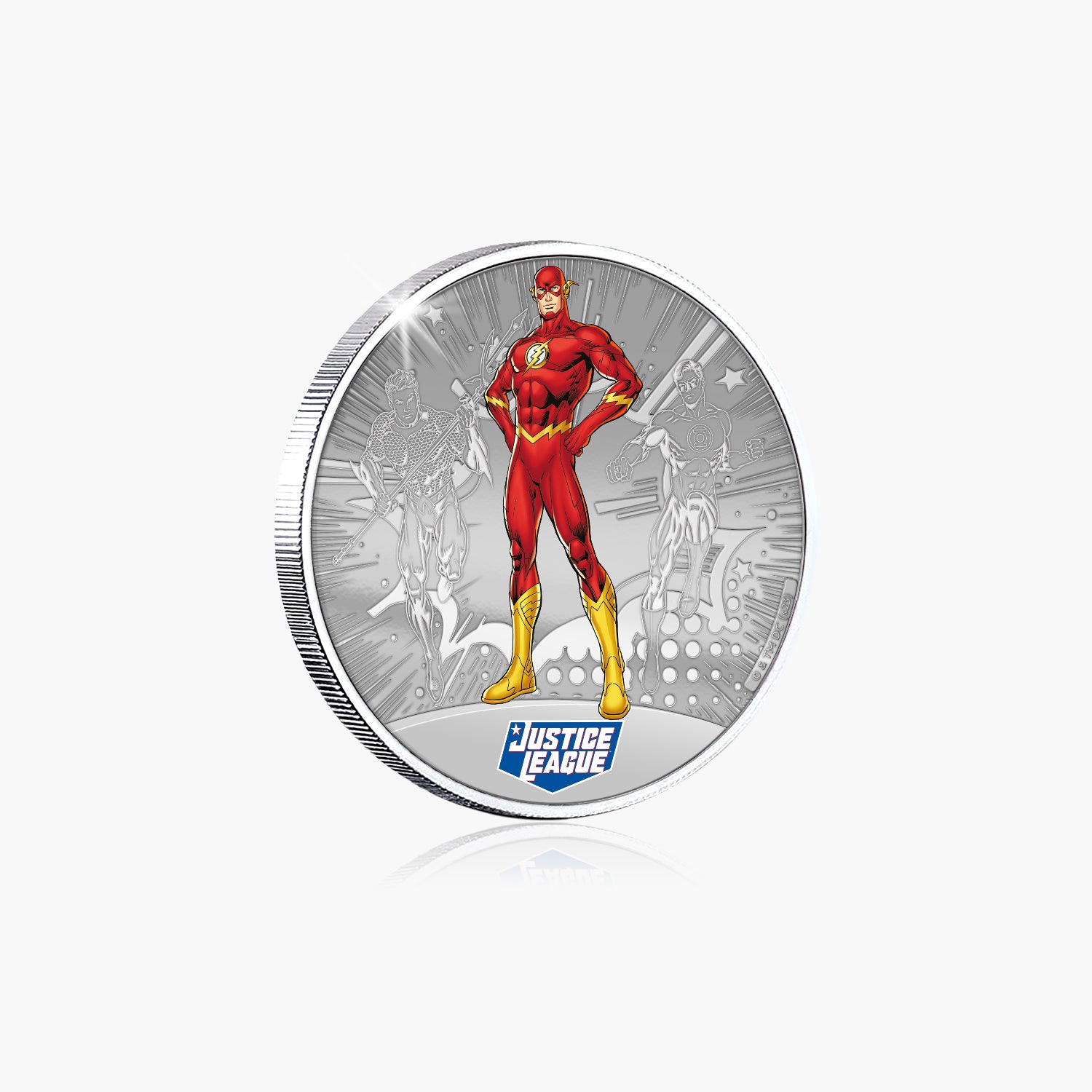 Justice League - The Flash Silver Plated Commemorative