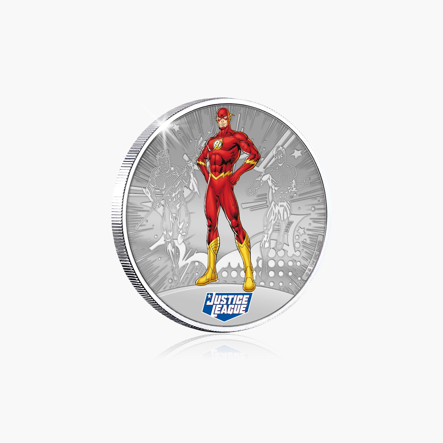 DC Comics Justice League - The Flash Silver Plated Commemorative