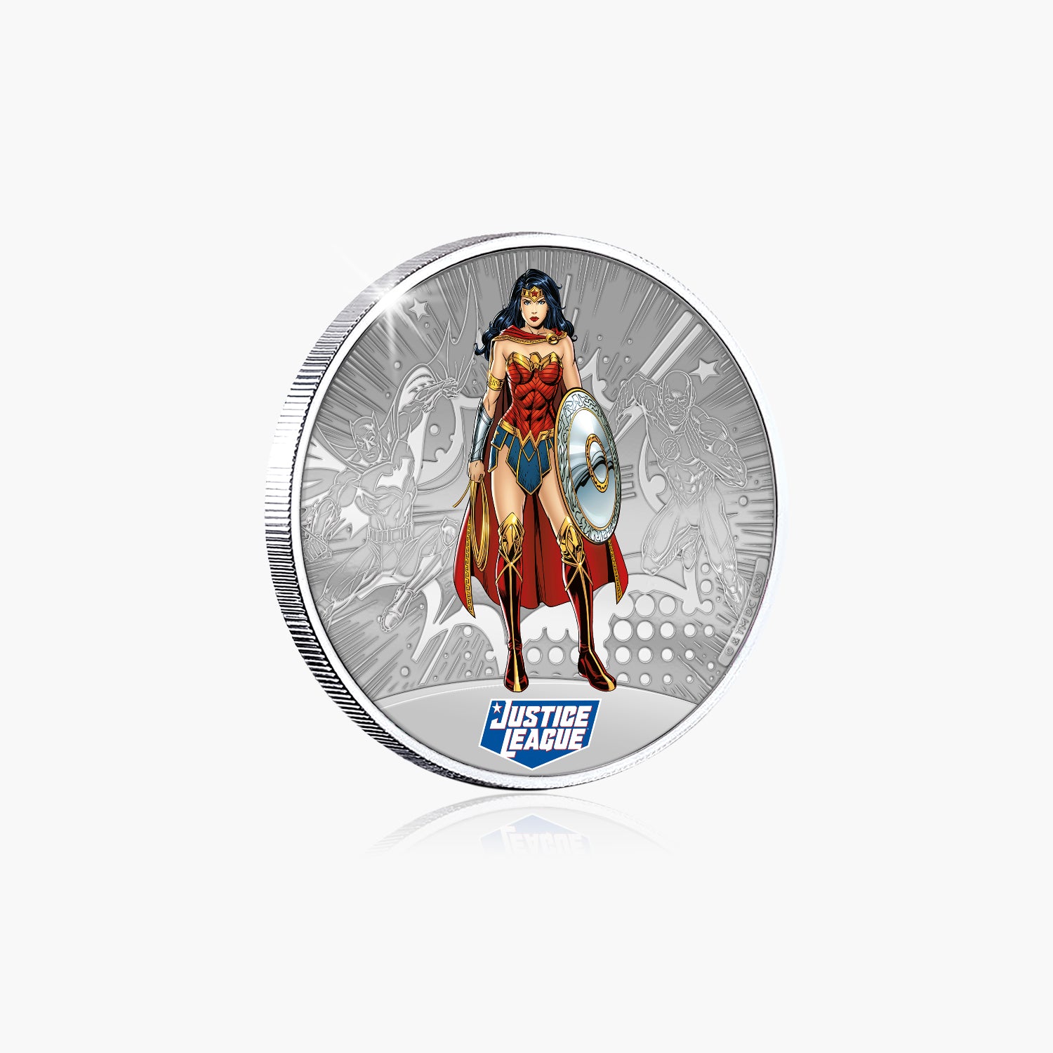 DC Comics Justice League - Wonder Woman Silver Plated Commemorative