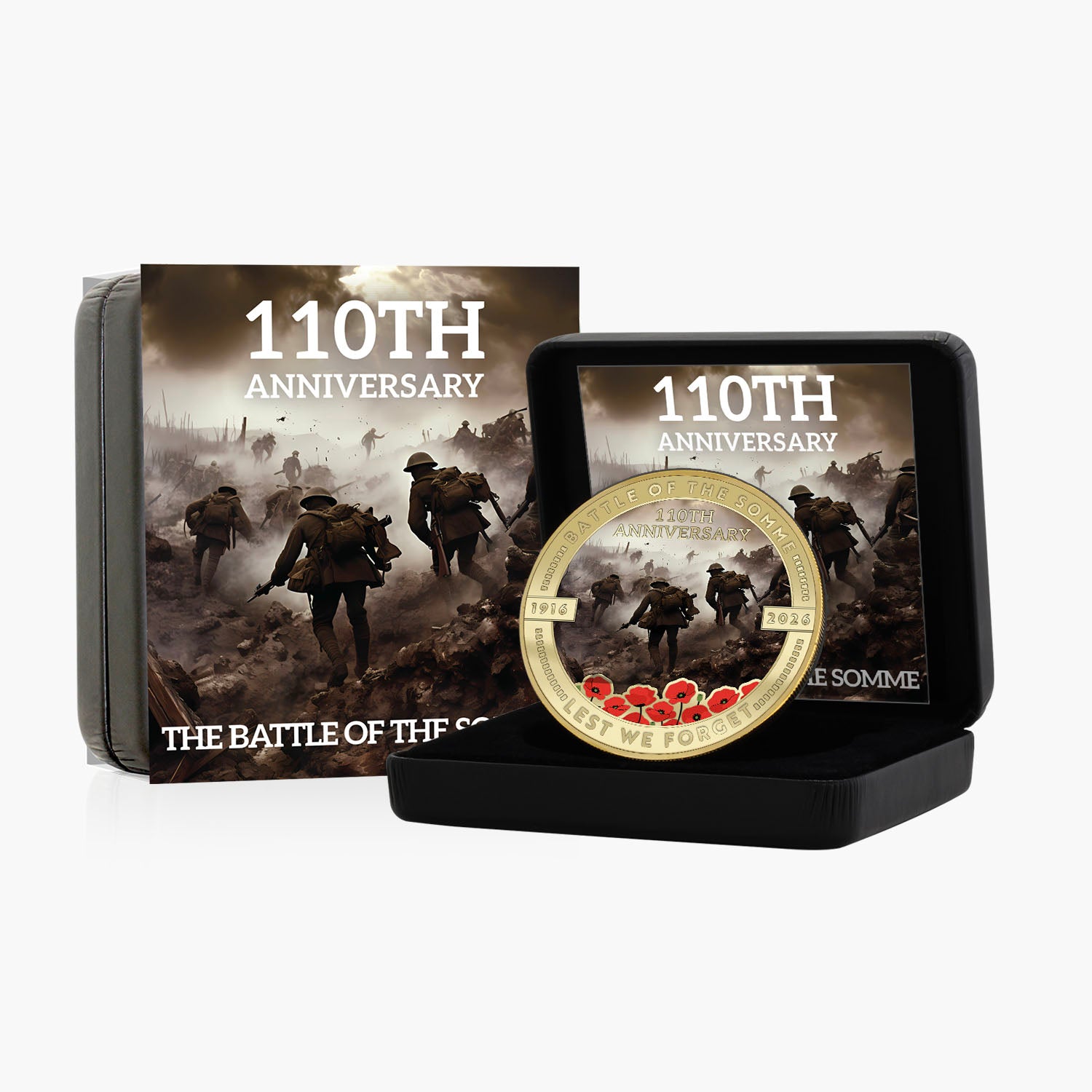 Battle of the Somme 110th Anniversary 50mm Gold-Plated Coin Luxe Edition