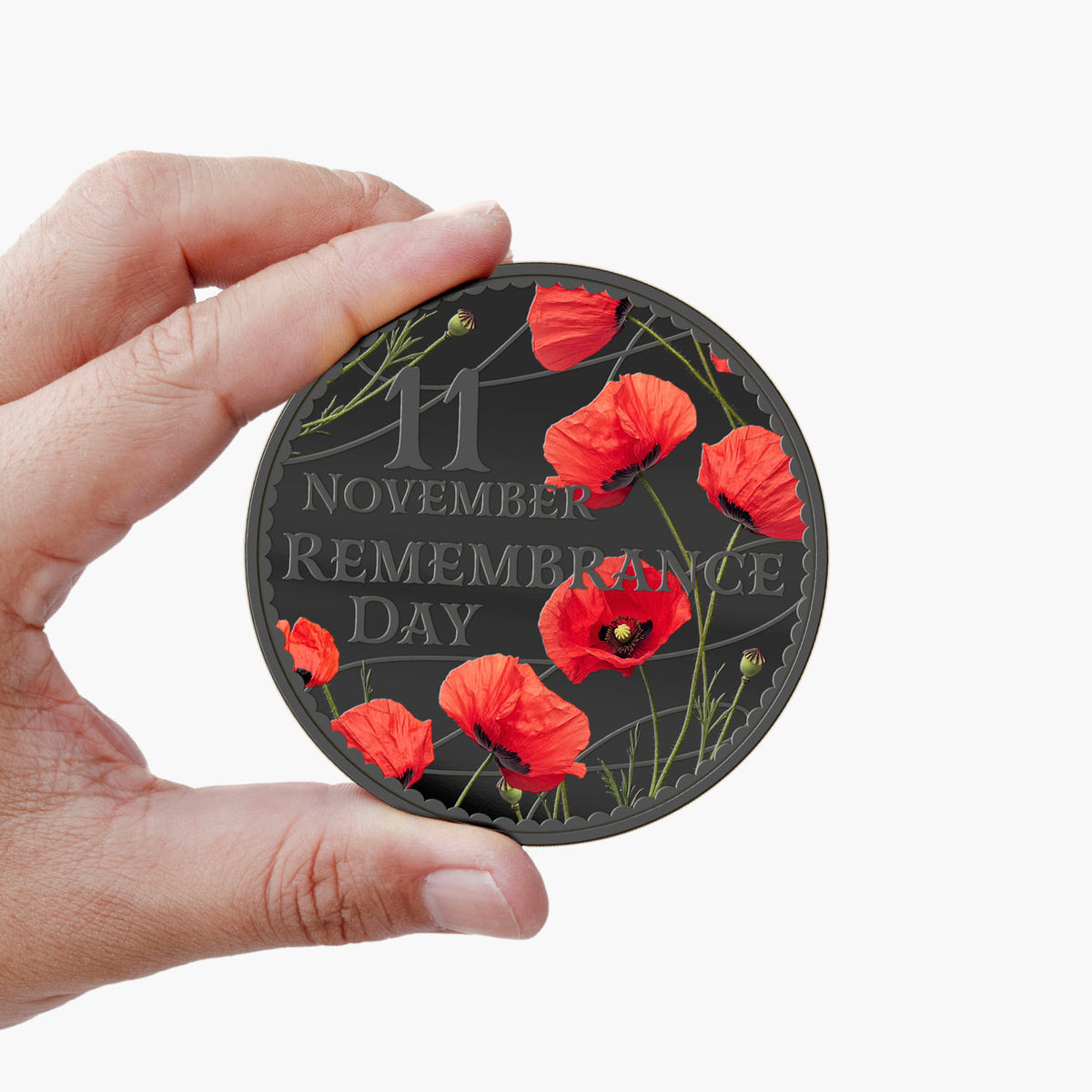 Poppies & Peace Remembrance 50mm Coin Luxe Edition