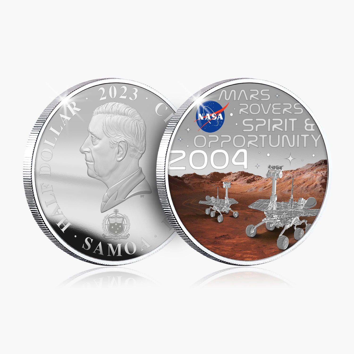 The Official History of NASA 2023 Mars Rovers 50mm Coin
